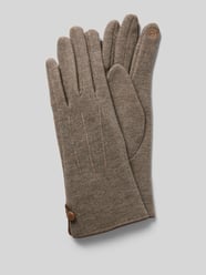 Handschuhe mit Knopfverschluss von EEM Braun - 44