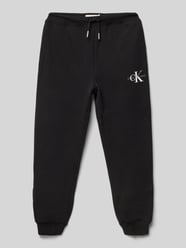 Sweatpants mit Label-Print von Calvin Klein Jeans Schwarz - 46