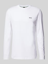 Longsleeve mit Label-Print von BOSS Green Weiß - 20