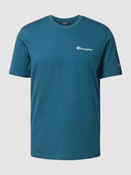 T-Shirt mit Label-Print von CHAMPION Türkis - 24