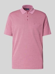 Regular Fit Poloshirt mit Brusttasche von Christian Berg Men Pink - 21