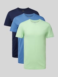 T-Shirt mit Rundhalsausschnitt Modell 'CREW' im 3er-Pack von Polo Ralph Lauren Underwear Grün - 30