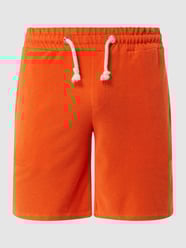 Korte broek van badstof, model 'Aacri' van DOPPI AA Oranje - 1