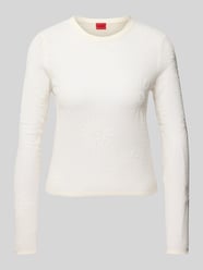 Gebreide pullover met ribboorden, model 'Saisy' van HUGO - 34