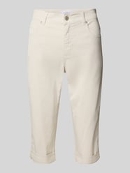 Slim Fit Caprihose im 5-Pocket-Design Modell 'Turn up' von Angels Beige - 35