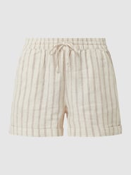 Relaxed fit korte broek met elastische band  van Tom Tailor Denim Beige - 39
