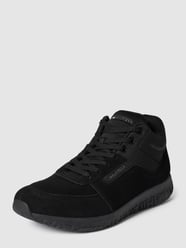 Sneaker mit Label-Detail Modell 'LIGHTWEIGHT RUNNER MIX' von Tommy Hilfiger Grau / Schwarz - 47