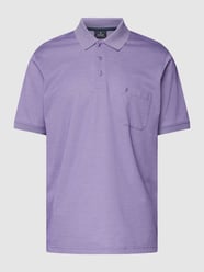 Koszulka polo z detalem z logo od RAGMAN Fioletowy - 25