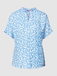 Bluse mit Allover-Muster Modell 'Nemma' von Fransa Blau / Türkis - 46
