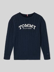 Regular Fit sweter z czystej bawełny od Tommy Hilfiger Kids - 2
