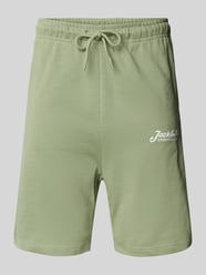 Slim fit sweatpants met labelprint, model 'GORDON' van Jack & Jones - 25