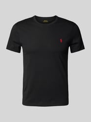 Slim Fit T-Shirt mit Logo-Stitching von Polo Ralph Lauren - 7