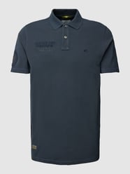 Poloshirt mit Logo-Stitching von camel active Blau - 44