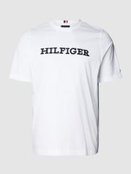 PLUS SIZE T-Shirt mit Label-Stitching von Tommy Hilfiger Big & Tall Weiß - 36