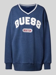 Bluza o kroju oversized z prążkowanymi wykończeniami od Guess Activewear - 16