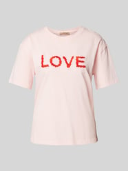 T-Shirt mit Label-Stitching von Smith and Soul Pink - 17