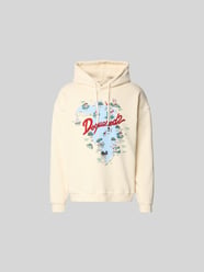 Relaxed Fit Hoodie mit Logo-Print von Dsquared2 Beige - 6