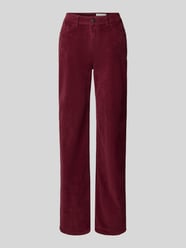 Straight Fit Cordhose Modell 'OLANDA' von Noisy May Bordeaux - 4