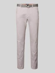 Spodnie o kroju slim fit z paskiem od MCNEAL - 43