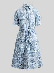 Leinenkleid aus reinem Leinen mit Bindegürtel von Lauren Ralph Lauren - 9