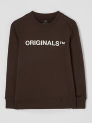 Sweatshirt mit Logo Modell 'Clean' von Jack & Jones Braun - 36