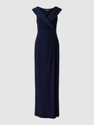 Avondjurk in wikkellook, model 'LEONIDAS' van Lauren Ralph Lauren Blauw / turquoise - 45