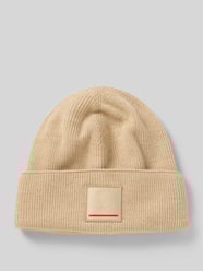 Gebreide muts van scheerwolmix, model 'TAREK' van FIRE + ICE Beige - 30