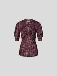 Bluse mit floralem Muster von Paco Rabanne Bordeaux - 4