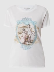 T-shirt z kamieniami stras  od Guess Biały - 30