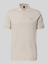 Regular Fit Poloshirt aus reiner Baumwolle Modell 'PRIME' von BOSS Orange Beige - 6