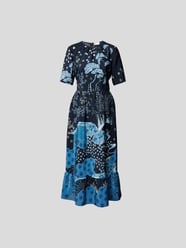 Maxikleid mit Allover-Muster von RED Valentino Blau - 28