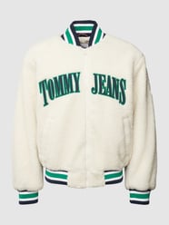 Sherpa Jacket mit Label-Stitching Modell 'COLLEGIATE' von Tommy Jeans Weiß - 13