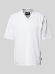 Freizeithemd mit Lochmuster Modell 'ARON' von Only & Sons Weiß - 35