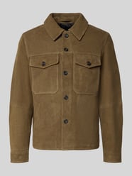 Regular Fit Lederjacke aus echtem Ziegenleder Modell 'THOM' von Selected - 7