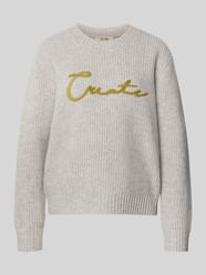 Sweter z dzianiny z okrągłym dekoltem model ‘Brynna’ od MOS MOSH - 2