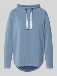 Sweatshirt mit Stehkragen von More & More Blau - 44