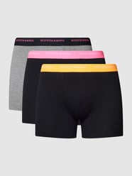 Boxershort met elastische band met logo in een set van 3 stuks van Scotch & Soda Grijs - 10