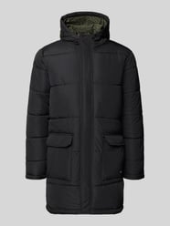 Gewatteerde lange jas met klepzakken, model 'ONLGABI' van Blend - 32