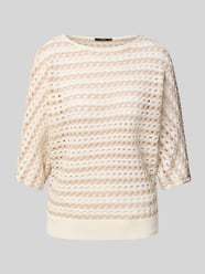 Gebreide pullover met ajourpatroon van Zero Beige - 3