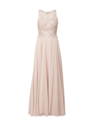 Abendkleid mit ornamentalen Stickereien von Luxuar Pink - 48