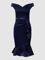 Cocktailkleid in Wickel-Optik von Lipsy Blau - 40