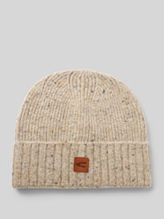 Beanie van wolmix met labelpatch van camel active - 14