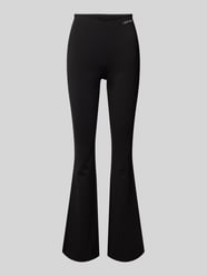 Flared Leggings mit Label-Stitching Modell 'MILANO' von Calvin Klein Jeans Schwarz - 1