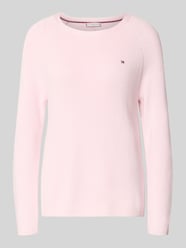 Regular Fit Pullover aus reiner Baumwolle von Tommy Hilfiger Pink - 10