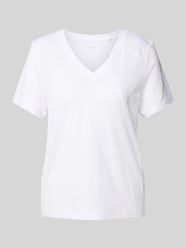 Regular fit T-shirt van puur linnen van s.Oliver RED LABEL - 48