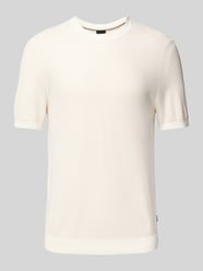 T-shirt in gebreide look, model 'Jianfranco' van BOSS - 48
