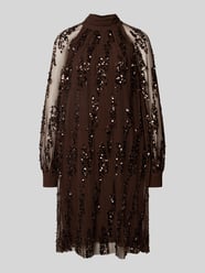 Knielanges Cocktailkleid mit Pailletten von Christian Berg Cocktail - 45