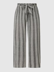Culotte mit Leinen-Anteil  von FREE/QUENT Grau / Schwarz - 40
