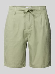 Korte broek met elastische band, model 'LARGO' van Only & Sons Groen - 6