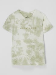 T-shirt in batiklook  van Jack & Jones Groen - 47